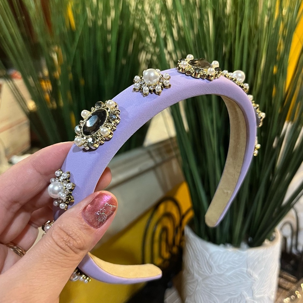 Lilac Cubic Zirconia Headband